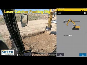 Earthworks Laser Catcher Footing Dig
