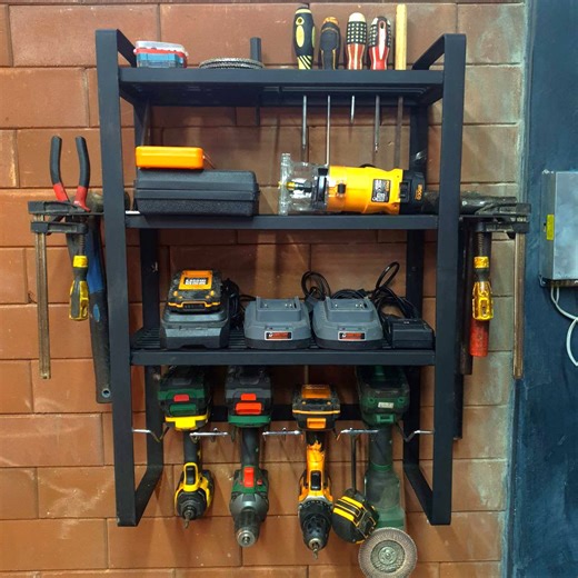 741K views · 7.5K reactions | DIY and Crafts Making A Metal Wall Mount Shelving Idea | Woodworking Tools TV | Facebook