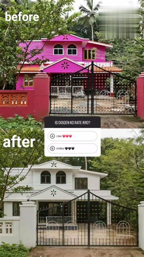 Mordengharvibes✨️ on Instagram: "Structures same look totally changed ❤️❤️ . . .. . #frontelivetion #morden home vibes #explorepage #dreamhouse #instagram #morden #dreamhouse"