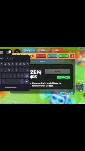 New codes of Be a lucky block #roblox #roblox #newgameinroblox #bloxy
