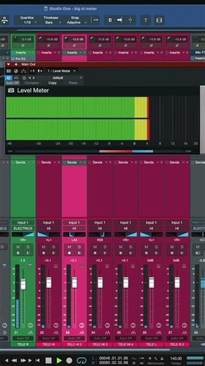 How to Get a Big Vertical Level Meter in Studio One | PreSonus #shorts