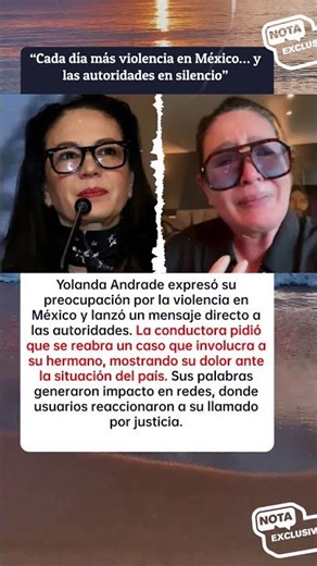 💥 Yolanda Andrade rompe en llanto… y exige justicia por caso de su hermano