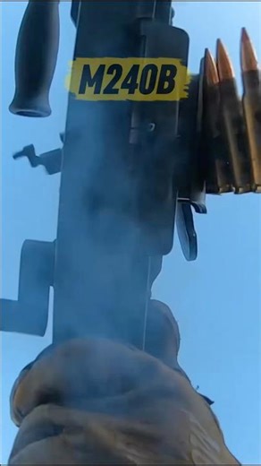 M240B Machine Gun ASMR: 7.62mm Satisfaction 🔊 #military #shorts #weapons