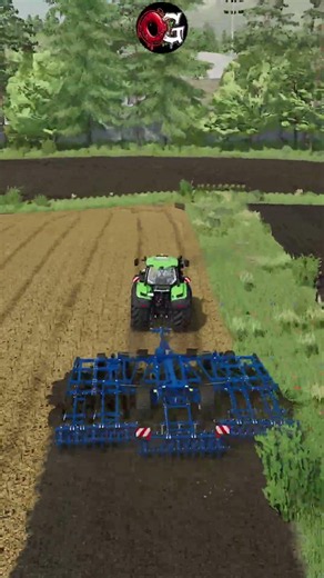 Small field cultivator work #fs22 #tractor #gaming #FarmLife #TractorLife #farming #deutzfahr #fs25