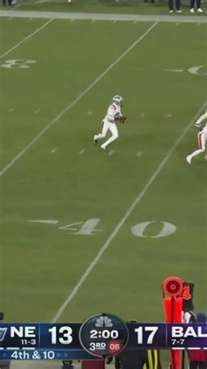 The Patriots fake punt cannot convert! #nfl #baltimoreravens #newenglandpatriots #shorts