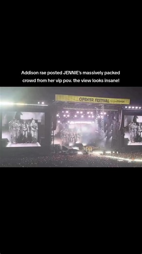 She really made it so proud of JENNIE OPEN’ER HEADLINER JENNIE #OpenerFestival #JENNIE #BLACKPINK