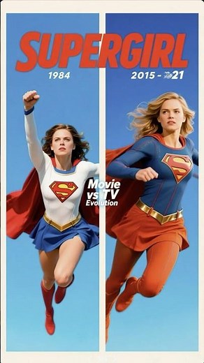 The Evolution of Supergirl: Helen Slater vs. Melissa Benoist #supergirl #marvel