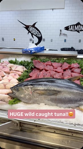 2.6K views · 406 reactions | Have you ever seen a yellowfin tuna this big?!Well, it tastes even better!! It’s cutting beautifully, and it’s only $8.99lb! Come on in and get some fresh tuna to enjoy this weekend! #tuna #panama #wildcaught #seafood #fresh #tunafish | Detwiler's Farm Market | Facebook