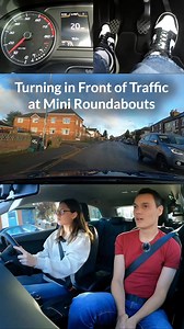 Turning in front of traffic at mini roundabouts. | Conquer Driving