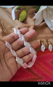 1.6K views · 53 shares | WhatsApp link: https://wa.me/919500142410 Shop & Flaunt jewellery collection.. Opening video mandatory for any transit damage claims... No COD  Gpay phonepe Paytm and bank transfer available #daintyjewelry #formaljewelry #rosequartz #realstones #goldplated | AIBA 4.0 : All India BusinessWomen's Association | Facebook