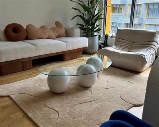 Handmade Wooden Ball Coffee Table Legs, Modern Glass Table Base - Etsy