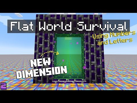 Surviving on a Superflat World using Nothing but... Numbers & Letters | Part 2