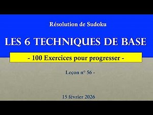 SUDOKU Master the 6 basic techniques with the help of 100 exercises.