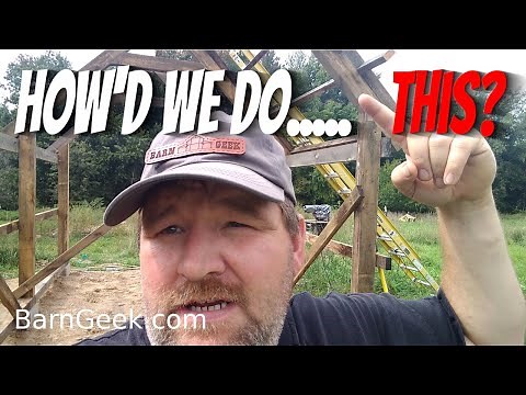 How to Build a Timber Frame Shed with Rough Cut Sawmill Lumber Part2