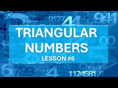 TRIANGULAR NUMBERS LESSON #6 (BGCSE MATH COURSE)