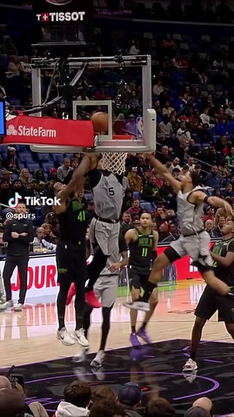 Got chills watching this 😮‍💨💥 #nba #spurs #stephcastle 📺 FanDuelSN SW