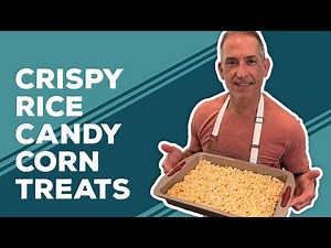 Love & Best Dishes: Crispy Rice Candy Corn Treats Recipe | Easy Halloween Party Food Ideas