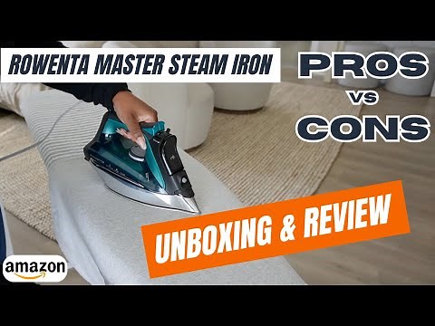 Rowenta Pro Master Steam Iron Review & Unboxing in under 2 minutes | Amazon.com