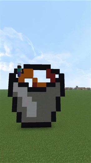 Making a Lava Bucket in Pixel Art 🔥