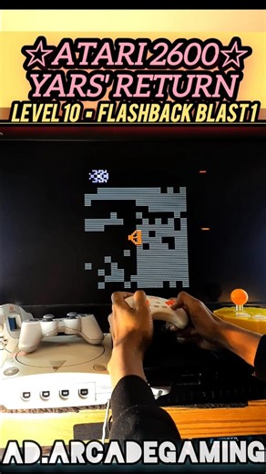 Atari Yars' Return Level 10 Gameplay (Hard Mode)