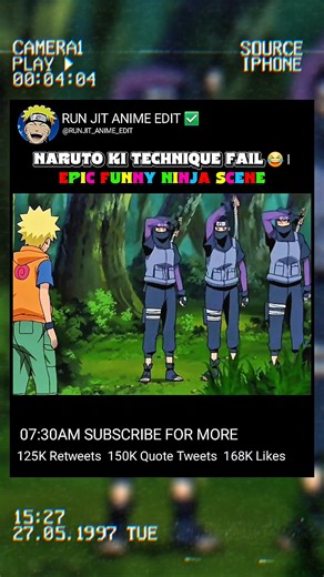 Naruto Ki Technique Fail 😂 | Epic Funny Ninja Scene