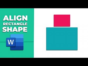 How to align rectangle shapes in word