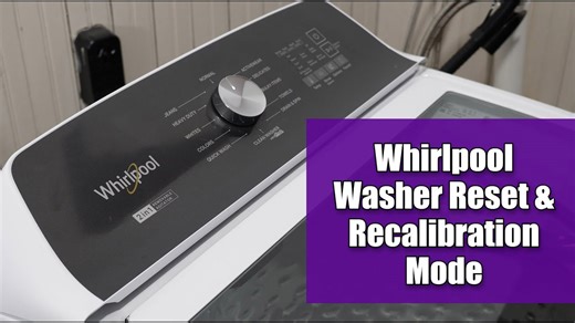 How to reset a newer Maytag or Whirlpool washing machine (factory calibration mode)