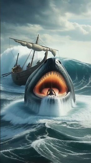 Jonah and the Big Fish 🐟 #bible #jesus #shorts #short #viral #trending #love #ytshorts #mybible