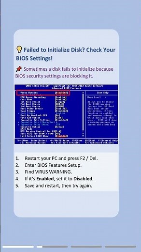 Disk Failed to Initialize? Solve It in Minutes! #initialize #hdd #ssd #fix #disk