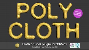 PolyCloth is a multi-threaded & C , physics based cloth brushes plugin for 3dsMax developed by PolyDesign. Physics based PolyCloth allows you to: Add wrinkles and folds to your meshes with a powerful brush. Move your mesh like a cloth and simulate cloth behaviour Use shrink brush to pinch surface of cloth Use expand brush to increase surface area of cloth and add wrinkles Use smooth brush to smooth out wrinkles on cloth Quickly add cool cloth details in a few seconds And much more depending on t