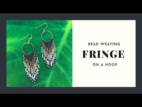 A How-To: Bead Weaving Fringe onto a Hoop
