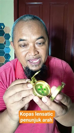 kompas lensatic emas besi kompas petunjuk kompas bidik navigasi compas lensatic #affiliate