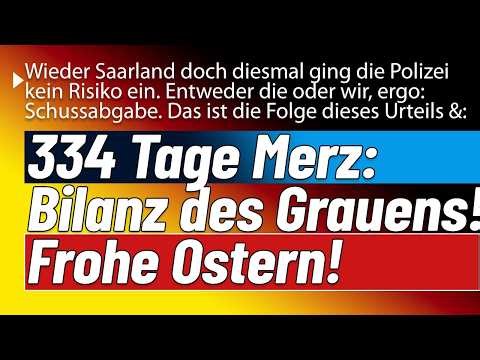 A disaster waiting to happen! This is what it looks like after 334 days of Merz in office! And th...