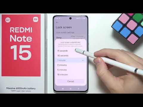 Redmi Note 15: How to Change Screen Sleep Time (Screen Timeout)