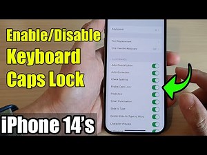 iPhone 14's/14 Pro Max: How to Enable/Disable Keyboard Caps Lock