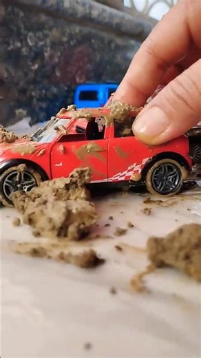 Mud offroad cars SUV parked for washing servicing | Mini Cooper Mercedes G Wagon Toyota Innova power