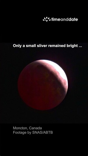 Blood Moon at Maximum Eclipse