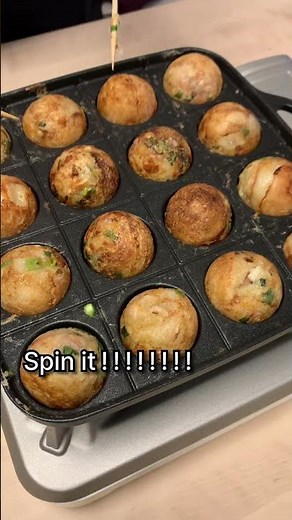 This is Takoyaki (Octopus Ball) - Japanese Food Cooking