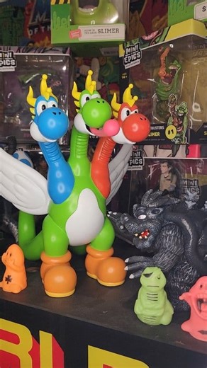 3.9K views · 92 reactions | The coolest toy known to man. Mixing Godzilla and Yoshi produced Yoshimera. Only 200 color ones were produced and 100 gold ones were produced. #yoshi #godzilla #kingghidorah #yoshimera | Justin Cary | Facebook