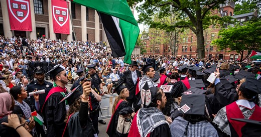 Hundreds walk out of Harvard College graduation; UCLA contends with new protest