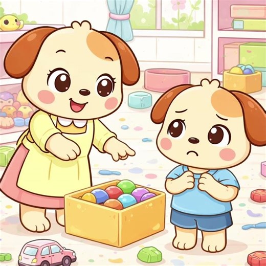 Max Cleans Up! | Sunny Puppy Town