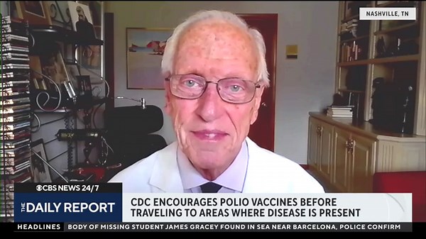CDC issues new polio advisory for travelers