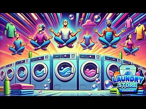 Laundry Store Simulator #4 Les Machine Automatiques Des Clients Hyper Zen !