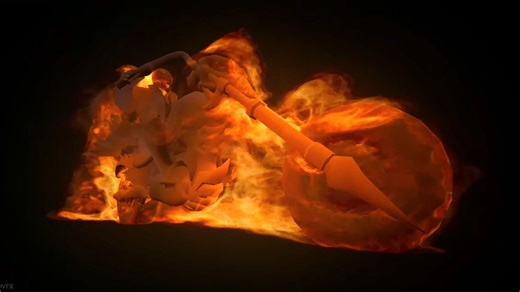 如何用Blender EmberGen制作恶灵骑士