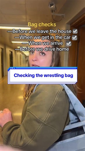 The drive is too far to forget something this darn early. #wrestlingseason #funny #wrestlingmom #boymom