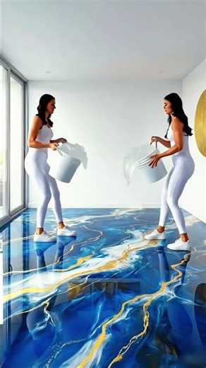 Satisying Luxury Marble Floor Transformation ✨