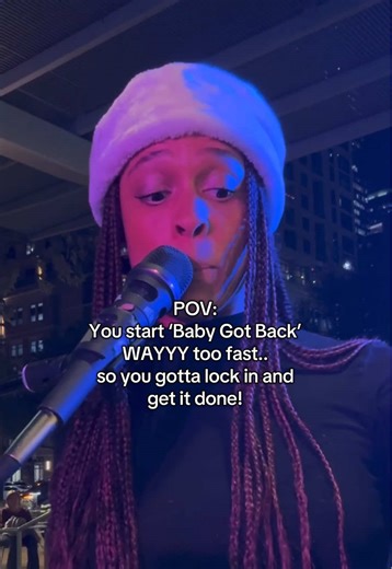 He didn’t know that I wasn’t gonna say that in front of the kids🤦🏽‍♀️ #babygotback #toofast #rappingfast #femalerapping #merrychristmas