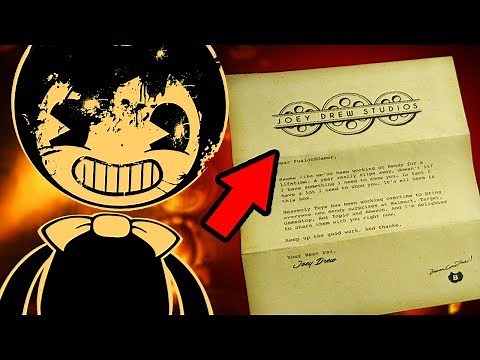 A SECRET LETTER FROM JOEY DREW | Bendy And The Ink Machine ULTIMATE MYSTERY BOX UNBOXING (EXCLUSIVE)