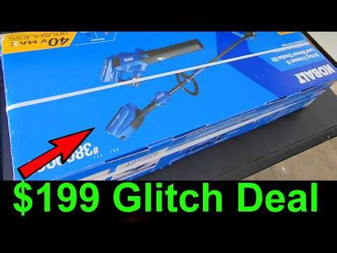 $199 Glitch Deal Kobalt Gen4 40-volt Cordless Battery String Trimmer and Leaf Blower