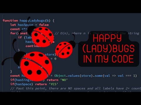 Happy Ladybugs | HackerRank (JavaScript)